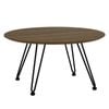 Modern Furniture CORWIN Round Coffee Table 70cm - Walnut