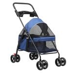 Advwin Pet Stroller Pram Dog Cat Carrier Foldable