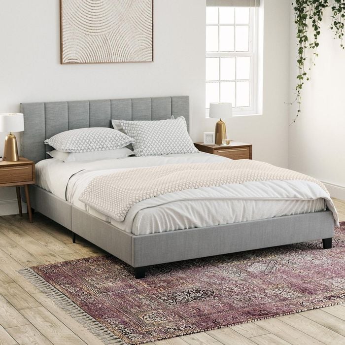 Ormond Double Grey Fabric Bed Frame