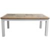 LVD Boston Timber Glass 179.5cm Dining Table Rect Furniture - Whitewash