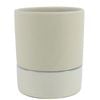 Northcote Pottery 15.6 x 18.5cm Cream Jac Cylinder Ceramic Indoor Pot With Saucer
