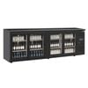Polar U-series Back Bar Display Cooler Four Door Sliding Glass Doors 698l 2542x860x513mm