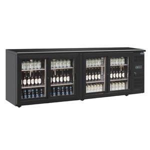 Polar U-series Back Bar Display Cooler Four Door Sliding Glass Doors 698l 2542x860x513mm