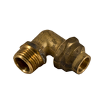 Brasshards 15FL x 15MI Brass Male Flared Compression Elbow