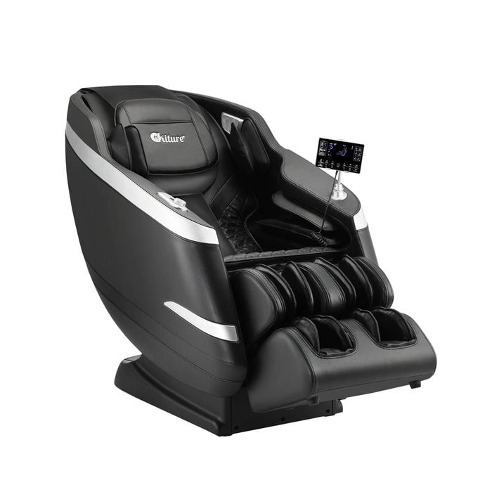Oikiture 4D Electric  Massage Chair Recliner SL Track  Heated Black