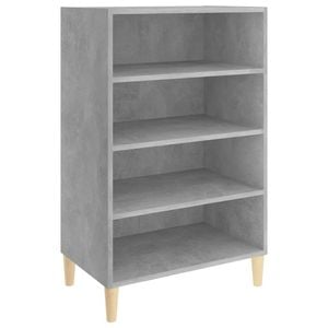vidaXL Sideboard Concrete Grey Cabinet Storage Home Organiser