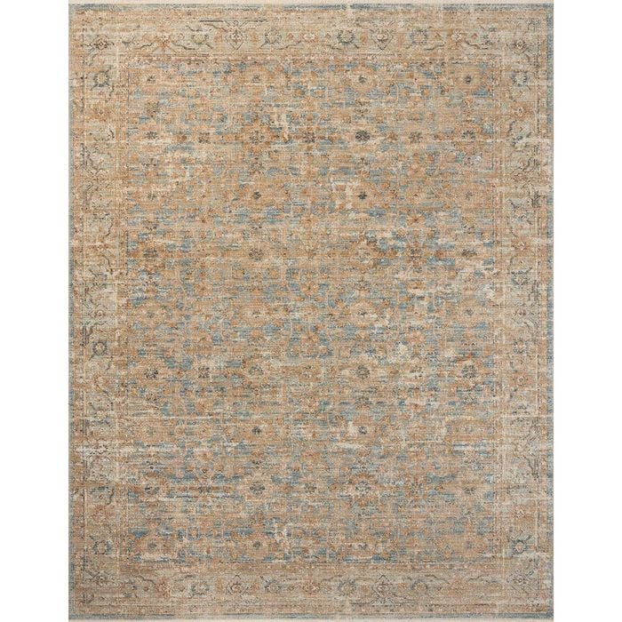 The Rug Connection Essence 15 Ocean Blue 370x300cm - Extra Large Transitional Pet Friendly Indoor Floor Rug