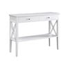 Long Island 2 Drawer Console Table White