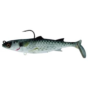 Chasebait Lures Poddy Mullet 125mm Active Side Fins Fishing Lure - Silver Mullet