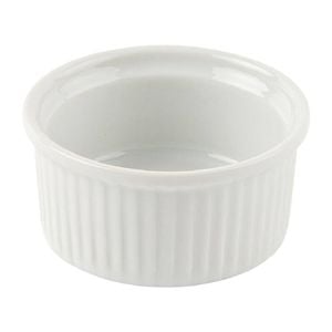 Olympia Whiteware Ramekins 70mm 12 Pack Porcelain Dipping Bowls Small Side Dishes Commercial Grade Kitchenware