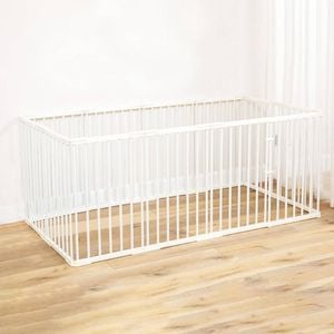 Topet Dog Playpen Enclosure 12 Panel Pet Playpen Fold Exercise Fence Puppy Cage