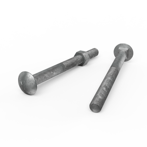 ZENITH M12 x 140mm Hot Dip Galvanised Cup Head Bolts & Nuts - Each