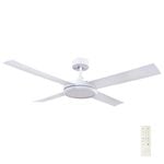 Brilliant 52" White LED CCT Inaya DC Ceiling Fan