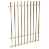ProtectorAl 0350-1200W x 1500H Primrose Aluminium Batten Pool Fence Panel with Mid Rail