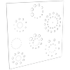ProtectorAl 300 - 1200 x 300 - 1200mm Gloss White / Satin White Fireworks Unframed Composite Deco Panel
