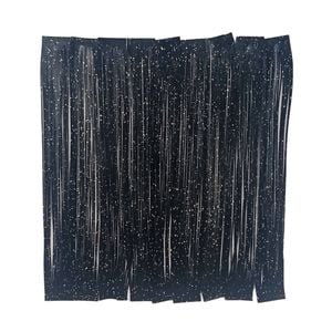 Artizan 22 Strand Silicon Skirting, Black W Silver Flake, Qty 20
