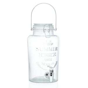 Lemon And Lime 3L Kitchenware Glass Drink Dispenser