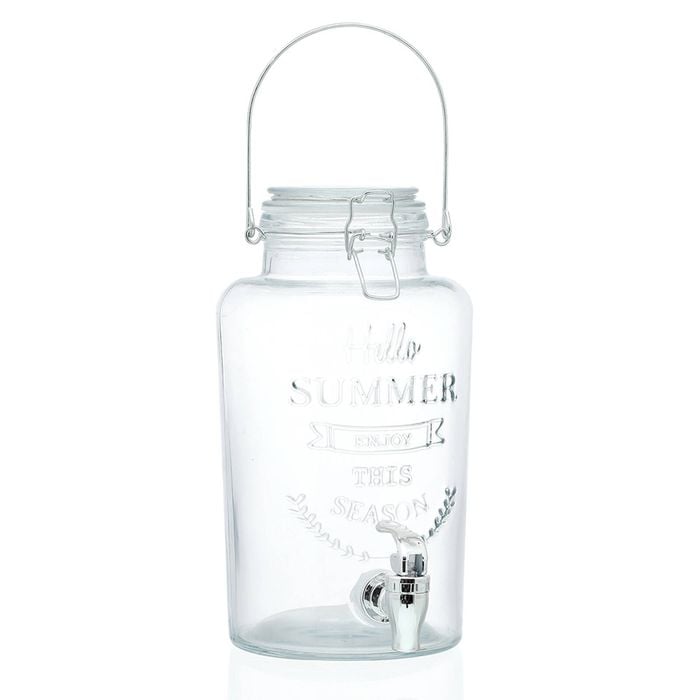 Lemon And Lime 3L Kitchenware Glass Drink Dispenser