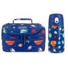 Sachi Insulated Double Decker Lunch Bag & Kids Drink Bottle 400ml - Outer Space Bundle