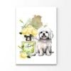Yellow Perfume, Dog Print 100% Australian Made 60 x 90cm (Acrylic)