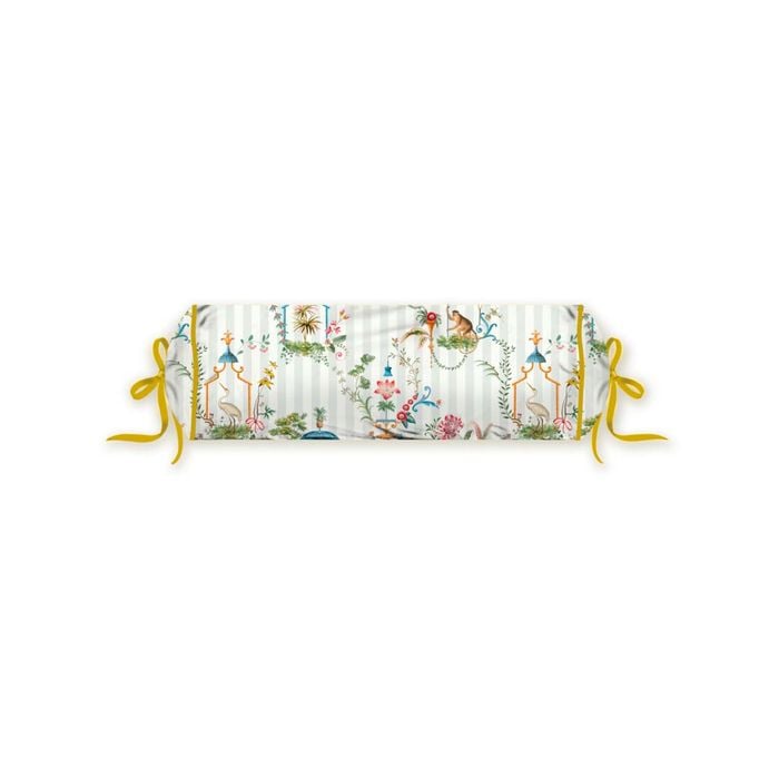 Pip Studio 22cm x 70 cm White Singerie White Roll Cushion 22x70cm