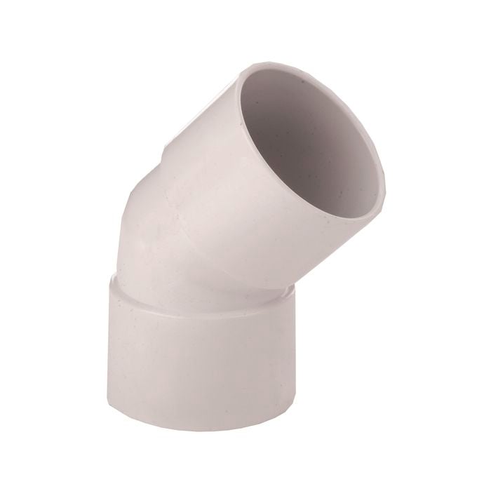 Marley 32mm x 45° White PVC F/F Plain Bend