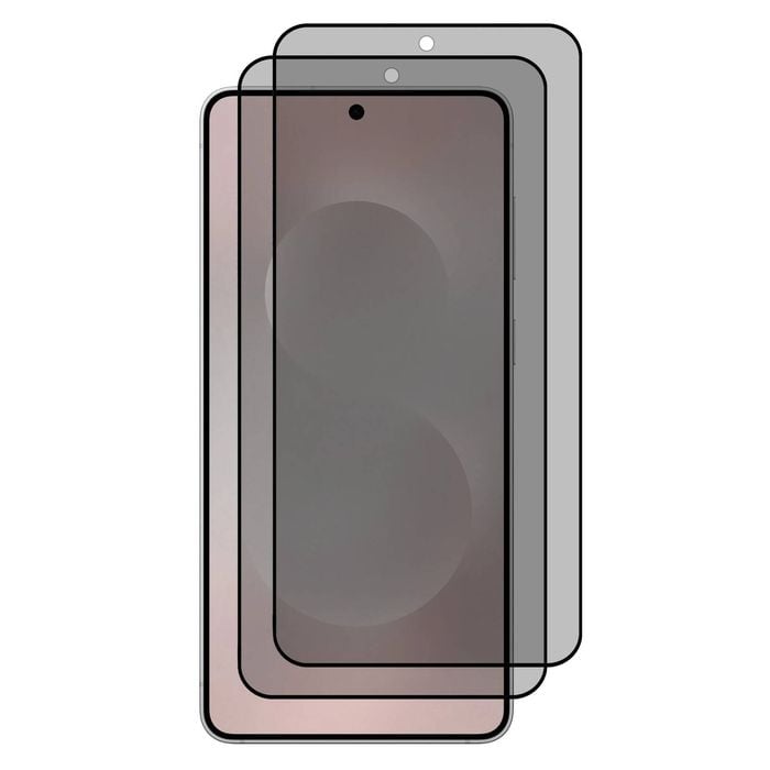 2 Pack MEZON Samsung Galaxy S25 Edge (6.7") Privacy Anti-Spy Fingerprint Unlock Tempered Glass
