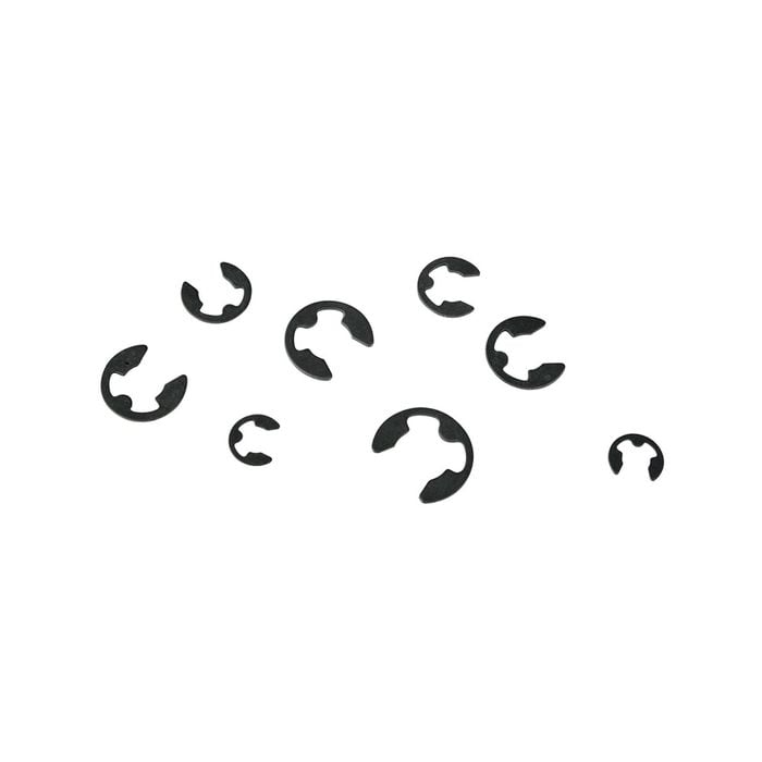 Pinnacle Black Assorted E Clips - 16 Pack