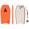 Summer Vibes Bodyboard With Coil - Orange White - Orange / White, 38