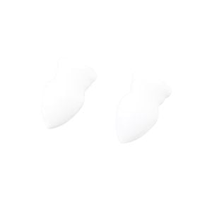 Windoware White 16mm Acorn Decorative Curtain Rod End - 2 Pack