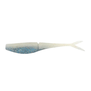 Daiwa BaitJunkie 5" Jerkshad Soft Plastic Fishing Lure Whitewash Glow