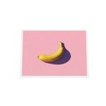 Galrie Stunning Minimal Banana Fine Art Print for Modern Decor, White Frame, A3 30 x 42cm (12 x 16inch)