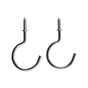 Everhang 28mm Zinc Plated Cup Hook - 2 Pack