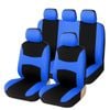 Catzon 9 Pcs Car Seat Covers Airbag Compatible Split Rear For Car Truck Suv-blue