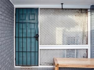 DIY Step Image - How to install a security door . Blob storage upload.