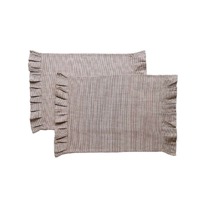 Check Placemat Set of 4 Earth Brown