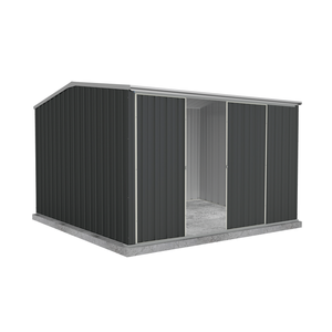 Absco Sheds 3.0 x 3.0 x 2.06m Monument Ezislider Double Sliding Door Garden Shed