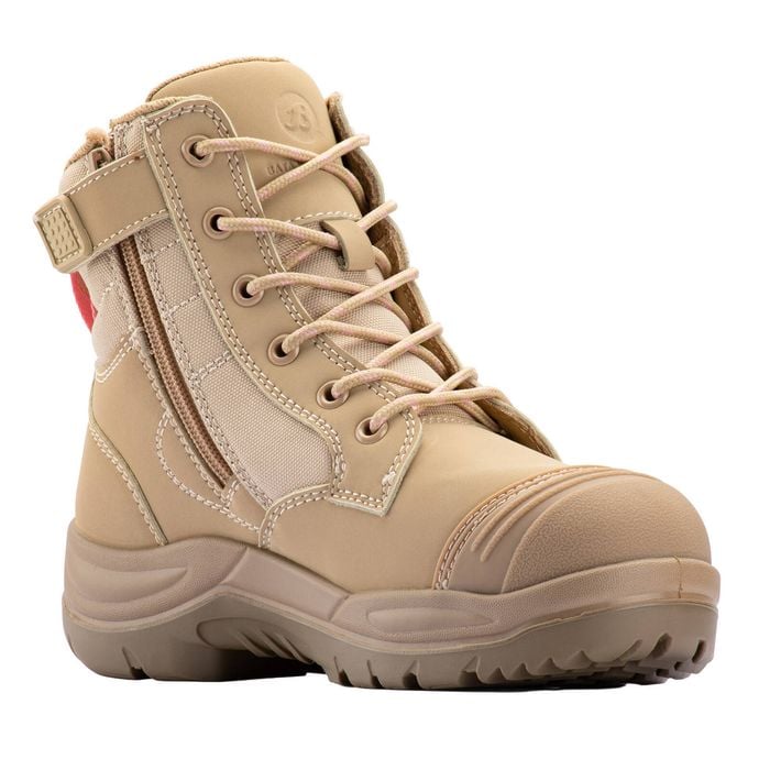 Bata Industrials Women's Sand Luna Side Zip Safety Boot - US Size 7