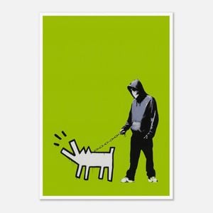 Galrie Banksy Choose Your Weapon Green Print 2010 Limited Edition Art, Poster Only, A0 84 x 119cm (33 X 47inch)