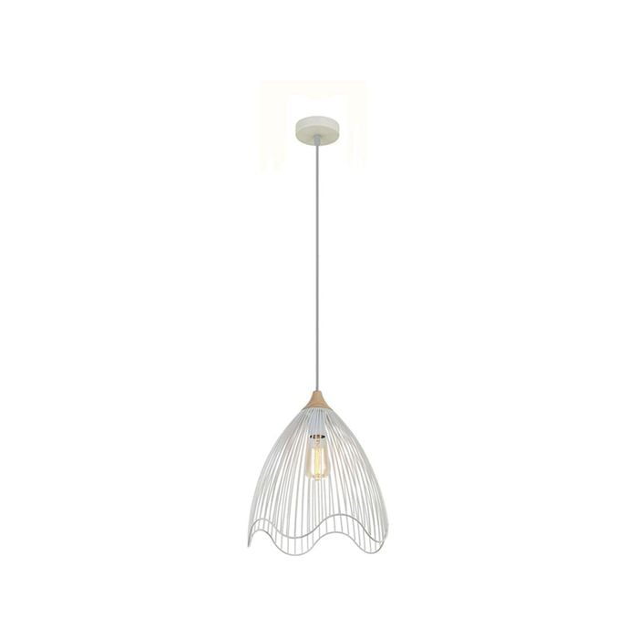 CLA Lighting SPIAGGIA Dome/Cone (Wavy Edge) Pendant Light - Cone/White