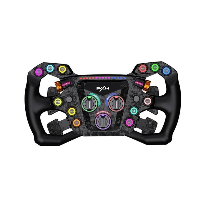 PXN GT ONE Racing Steering Wheel Carbon Fibre Black Suede Grip