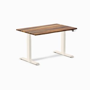 Desky Dual Hardwood Sit Stand Desk Wheat Frame 120cm - Pheasantwood
