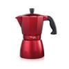 Barista Italico 6 Cup Espresso Maker Red Baccarat