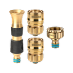 Holman 12mm Brass Hi Flow Nozzle And Connector Set