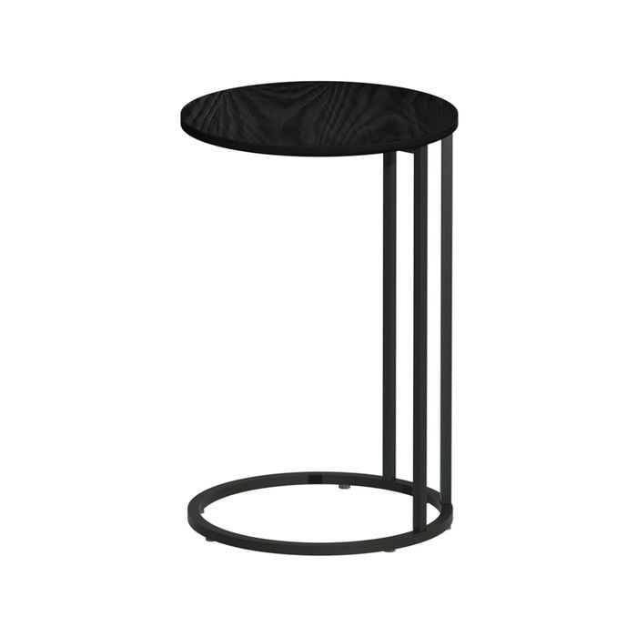 Artiss Coffee Table Round Black