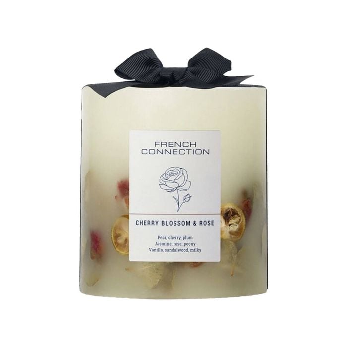 French Connection Cherry Blossom & Rose Botanical 1 Wick Medium Candle 660g