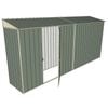 Build-a-Shed 0.8 x 4.5 x 2m Skillion Single Hinged Side Door Shed - Green