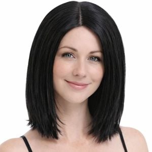 Lob Wig Hair Cosplay Wigs Party Costume Black