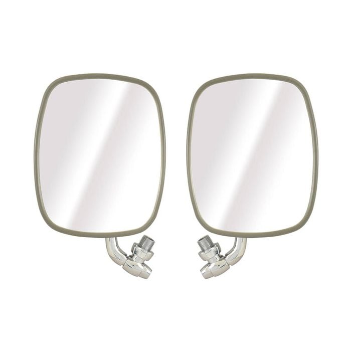 Stainless Steel VW Kombi Door Mirrors, Pair - Bay Window 1968-1979