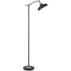 Telbix Kylan Modern Standing Floor Lamp Light Foot Switch Metal Black Matte